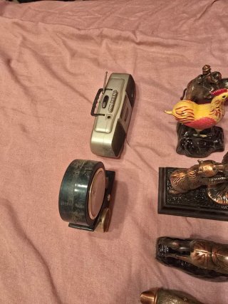 Figuras antiguas de hierro para mechero