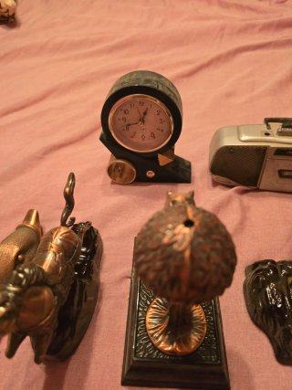 Figuras antiguas de hierro para mechero