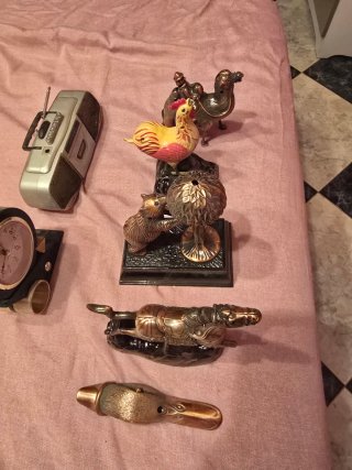 Figuras antiguas de hierro para mechero