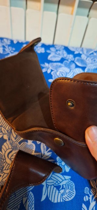 Funda de cuero para cámara