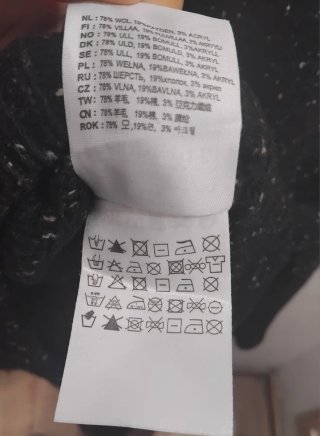 Maglione Carhartt Nero Dolcevita Taglia M