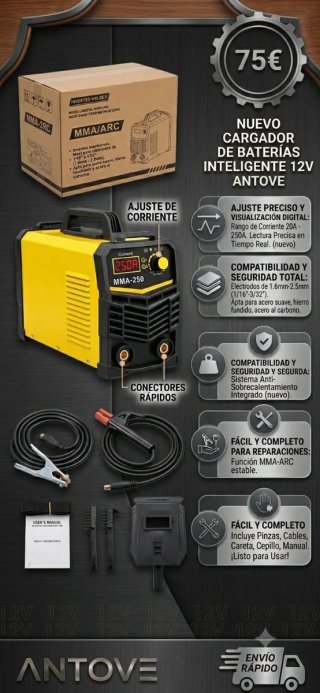 Soldadora MMA/ARC 250A