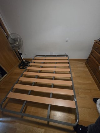 Somier 135cm Metal y Madera se regala colchon