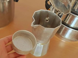 Set di pentole da cucina + caffettiera manuale
