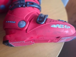 Botas de esquí Lange rojas talla 27.5 (T42,5-43)