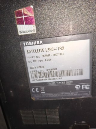 Toshiba Satellite L850-1RX