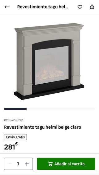 Revestimiento Helmi para Chimenea Eléctrica Tagu