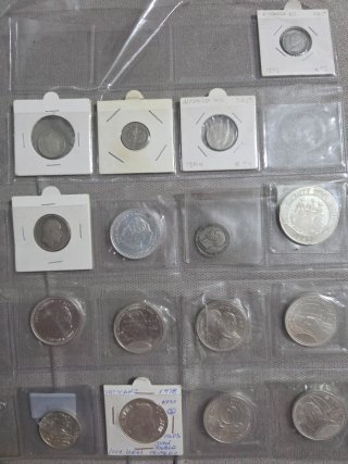 Colección de monedas de plata
