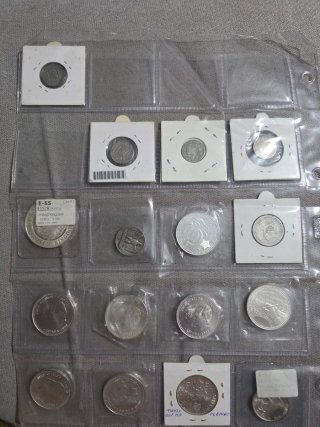 Colección de monedas de plata
