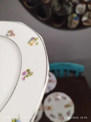 8 Platos Postre Porcelana Vintage