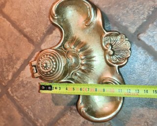 Calamaio vintage ottone antico