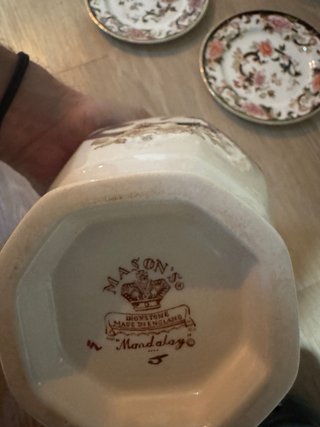 Colección Mason's Ironstone Mandalay 6 pzs