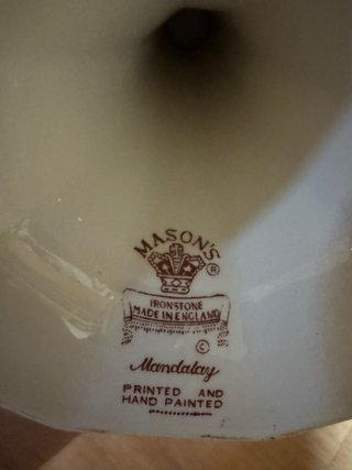 Colección Mason's Ironstone Mandalay 6 pzs