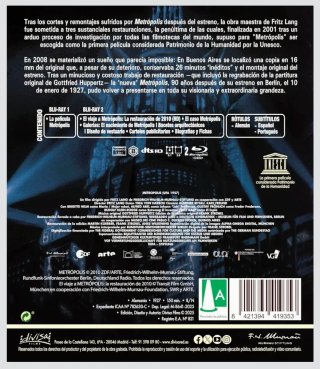 Metrópolis Blu-ray Precintado