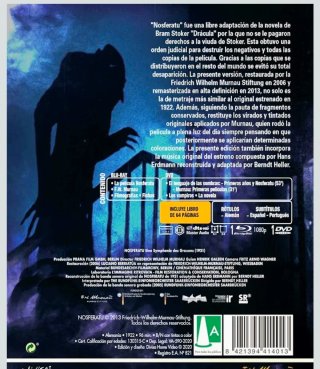 Nosferatu Blu-ray + Libro Precintado