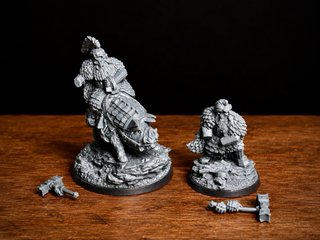 Dain Pie de Hierro El Hobbit Miniatura