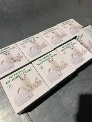Lote de 8 cajas filtros para fuente de gato 64pcs