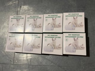 Lote de 8 cajas filtros para fuente de gato 64pcs