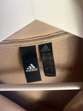 Sudadera Adidas Beige Media Cremallera