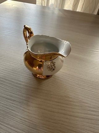Servizio Caffe Vintage Porcellana Oro Bianco