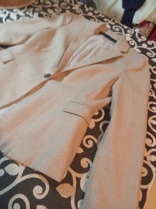 Americana Zara Lino/Algodón Talla S