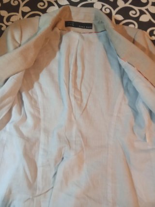 Americana Zara Lino/Algodón Talla S