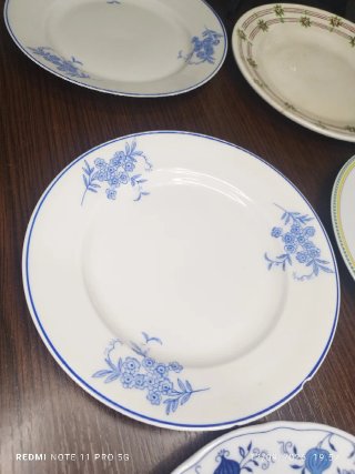 10 Platos Postre Vintage Porcelana