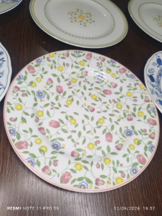 10 Platos Postre Vintage Porcelana