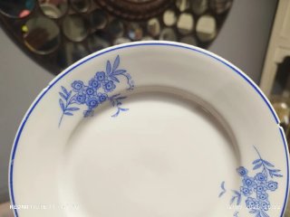10 Platos Postre Vintage Porcelana