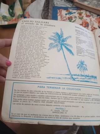 álbum de cromos "Sandokan"