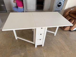 Mesa abatible cocina/salón blanca