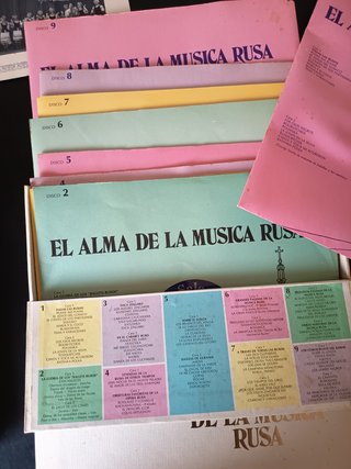Estuche 9 Vinilos El Alma de la Música Rusa
