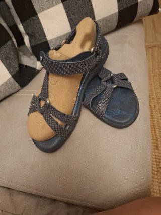 Sandalias Panamá Jack Azul Talla 36 usada 1 vez.