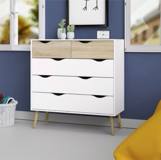 Cómoda nórdica bicolor