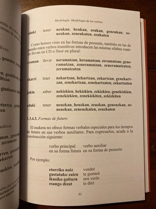 Gramática elemental vasca Cómo es la estructura...