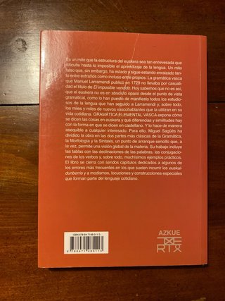 Gramática elemental vasca Cómo es la estructura...