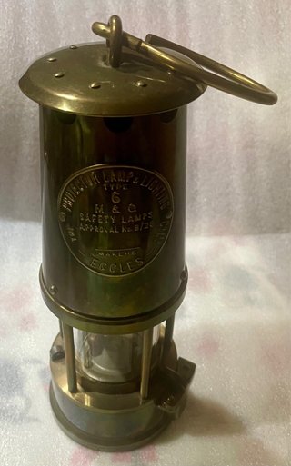 Lámpara Minera Protector Eccles, bien conservada