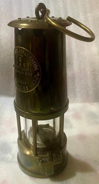 Lámpara Minera Protector Eccles, bien conservada