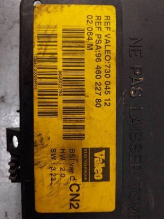 Centralita citroen bsi 9646022780 73004512 cn2