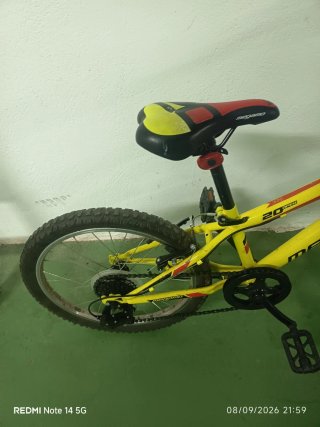 Bicicleta Infantil Megamo Junior 20 Amarilla