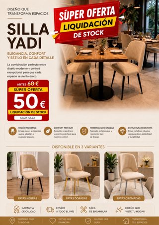 Sillas bar restaurante burger comedor