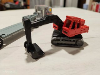 Kenworth Matchbox remolque con máquina