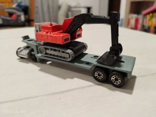 Kenworth Matchbox remolque con máquina