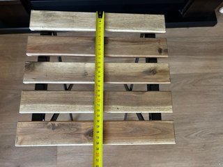 Taburete/Soporte Plantas Plegable Madera Metal