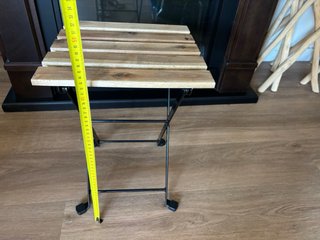 Taburete/Soporte Plantas Plegable Madera Metal
