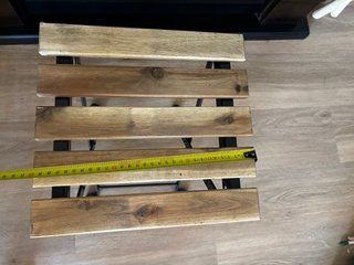 Taburete/Soporte Plantas Plegable Madera Metal