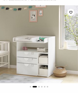 Cambiador IKEA SMÅSTAD blanco