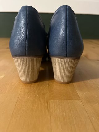 Zapatos Apple Love Talla 36 Azul/Plata