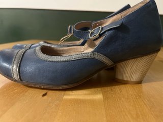 Zapatos Apple Love Talla 36 Azul/Plata