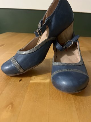 Zapatos Apple Love Talla 36 Azul/Plata
